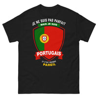Thumbnail for T-shirt Portugal noir - Je ne suis pas parfait mais je suis Portugais