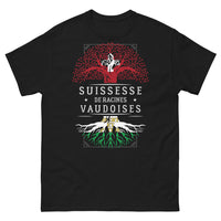 Thumbnail for T-shirt Vaud noir - Liberté et Patrie avec humour