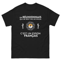 Thumbnail for T-shirt Réunionnais noir - Un espion français ?