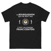 T-shirt Bourgogne noir - Un Bourguignon qui ne boit pas, c'est un espion franc-comtois !