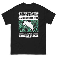Thumbnail for T-shirt Costa Rica noir - J'ai peut-être l'air de t'écouter