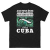 T-shirt Cuba noir - J'ai Peut-être l'Air de T'écouter
