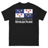T-shirt Picardie noir - Liberté, Égalité, Ficelle