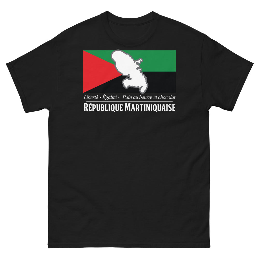 T-shirt Martinique noir - Liberté, Égalité, Pain au Beurre