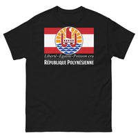 Thumbnail for T-shirt Polynésie noir - Liberté Égalité Poisson Cru