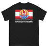 T-shirt Polynésie noir - Liberté Égalité Poisson Cru