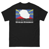 Thumbnail for T-shirt Réunion noir - Liberté, Égalité, Gâteau Patate