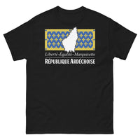 Thumbnail for T-shirt Ardèche noir - Liberté, Égalité, Marquisette