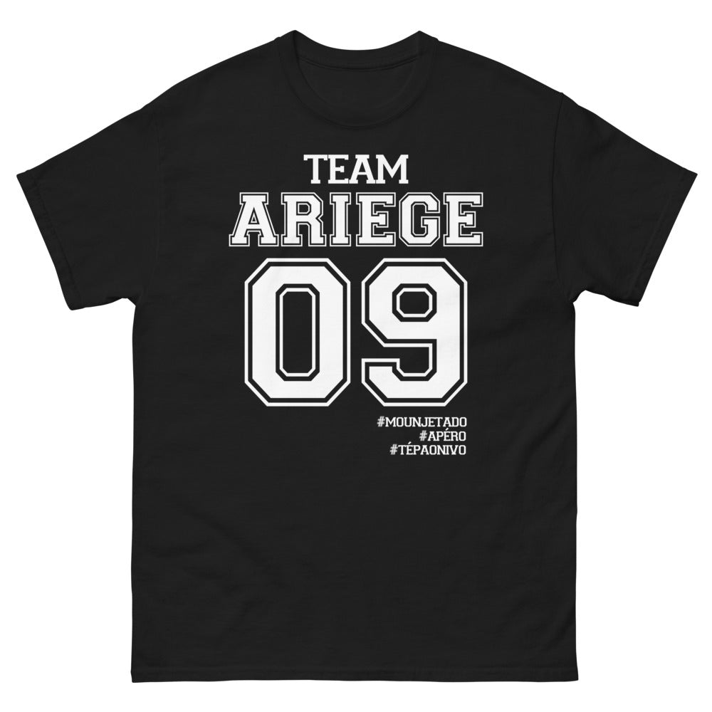T-shirt Ariège noir - Mounjetado Apéro Tepaonivo
