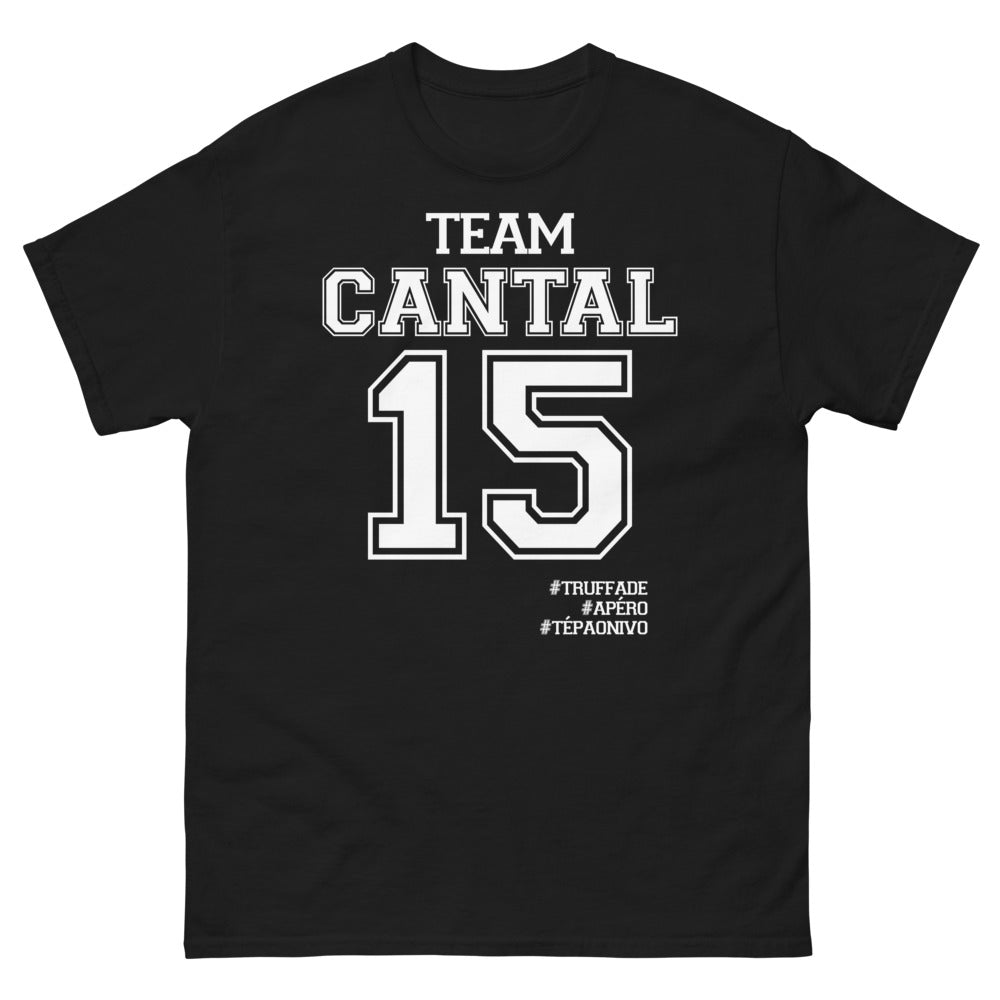 T-shirt Cantal noir - Truffade et apéro convivial
