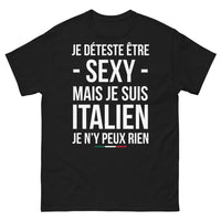 Thumbnail for T-shirt Italien noir - Je déteste être sexy mais je suis italien