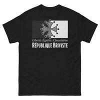 Thumbnail for T-shirt Brive noir - Liberté, Égalité, Chocolatine face