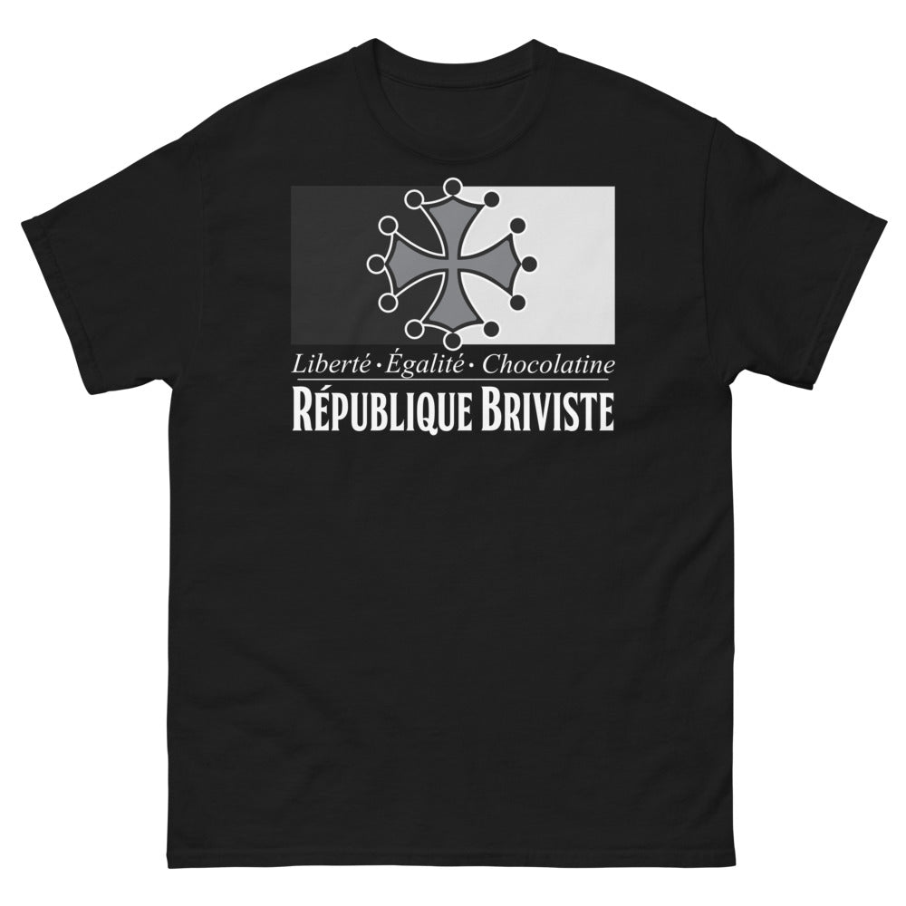 T-shirt Brive noir - Liberté, Égalité, Chocolatine