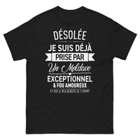Thumbnail for T-shirt Moldave noir - Désolée, je suis déjà prise