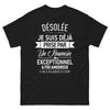 T-shirt Roumain noir - Désolée, je suis déjà prise !