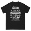 T-shirt Madagascar noir - Désolée, je suis déjà prise par un Malgache exceptionnel