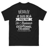 T-shirt Réunion noire - Désolée, déjà prise par un Réunionnais