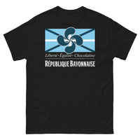Thumbnail for T-shirt Bayonne noir - Liberté, Égalité, Chocolatine