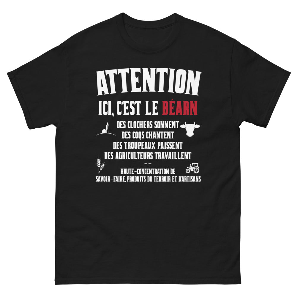 T-shirt Béarn noir - Choeurs de Clochers et Chants de Coqs