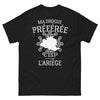 T-shirt Ariège noir - Ma drogue préférée, c'est l'Ariège