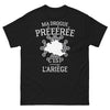 T-shirt Ariège noir - Ma drogue préférée, c'est l'Ariège