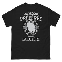Thumbnail for T-shirt Lozère noir - Ma drogue préférée, c'est la Lozère