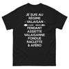 T-shirt Valaisan noir - Je suis au régime valaisan