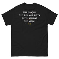 Thumbnail for T-shirt Normandie noir - Être Normand, c'est mieux !