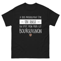 Thumbnail for T-shirt Bourgogne noir - Je dois probablement être un ange