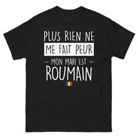 Thumbnail for T-shirt Roumanie noir - Mon mari est roumain