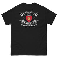 Thumbnail for T-shirt Aveyron noir - Je vis peut-être ici, mais mon cœur est Aveyronnais