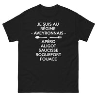 Thumbnail for T-shirt Aveyronnais noir - Amour de l'apéro et aligot