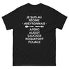 T-shirt Aveyronnais noir - Amour de l'apéro et aligot