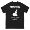 T-shirt Cameroun noir - là où mon histoire commence