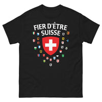Thumbnail for T-shirt Suisse noir - Fier d'être helvétique