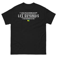 Thumbnail for T-shirt Guyanais noir - Deux types de personnes sur Terre