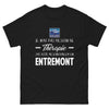 T-shirt Entremont noir - Je n'ai pas besoin de thérapie
