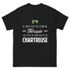 T-shirt Chartreuse noir - Je n'ai pas besoin de thérapie