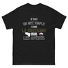T-shirt Bretagne noir - Je suis un mec simple, j'aime les apéros