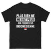 T-shirt Indonésien noir - Rien ne vous effraye avec humour