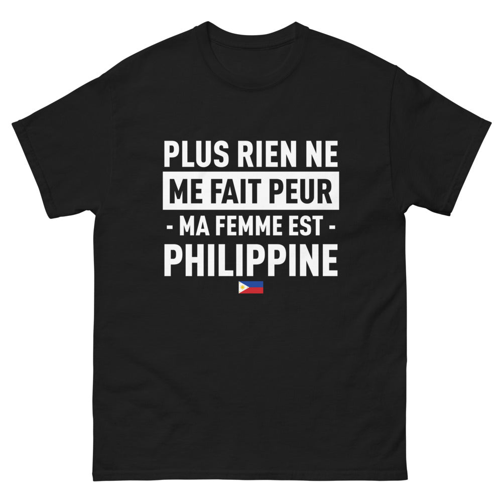 T-shirt Philippine noir - Plus rien ne me fait peur
