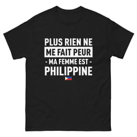 Thumbnail for T-shirt Philippine noir - Plus rien ne me fait peur