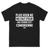 T-shirt Comorien noir - Rien ne me fait peur, ma femme est comorienne