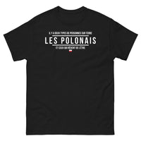 Thumbnail for T-shirt Pologne noir - Deux types de personnes sur Terre