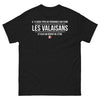 T-shirt Valaisans noir - Fierté et humour en sombre