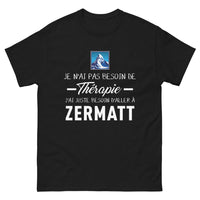 Thumbnail for T-shirt Suisse noir - Je n'ai pas besoin de thérapie