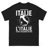 T-shirt Italie noir - Je ne vis pas en Italie mais l'Italie vivra toujours en moi