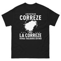 Thumbnail for T-shirt Corrèze noir - Je ne vis pas en Corrèze, mais...