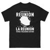 T-shirt Réunion noir - Je ne vis pas à La Réunion, mais...