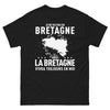 T-shirt Bretagne noir - Je ne vis pas en Bretagne mais j'y reste attaché